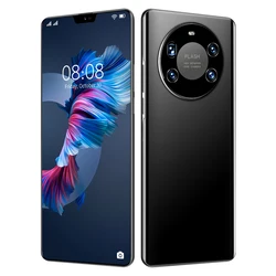 7.3 Inch Full Screen Mate40 Pro+ Smartphone Android 10.0 12G+512G Face Unlock Mobile Phone