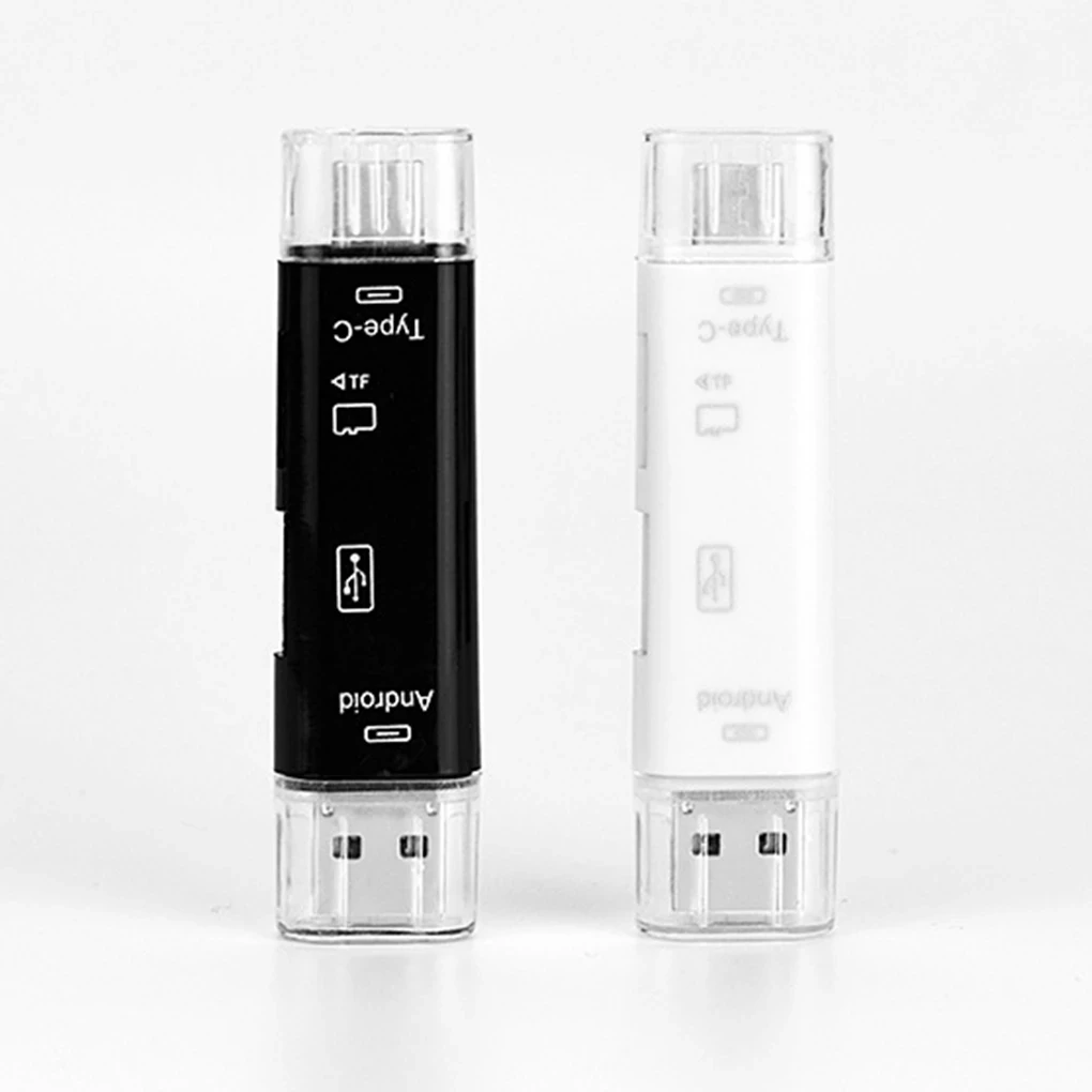 5 IN 1 OTG Card Reader Micro USB Type C TF Memory Cardreader for Android Phone Computer