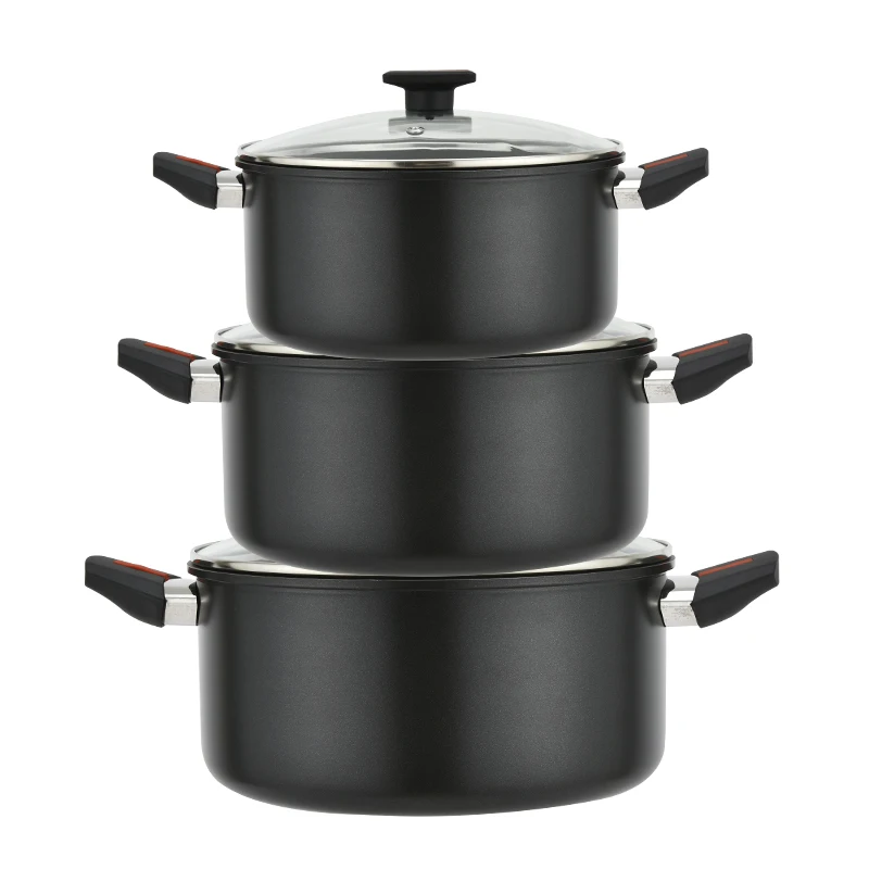 Food Grade pot set cookware set cooking Non Stick Soup Stock Pot Casserole