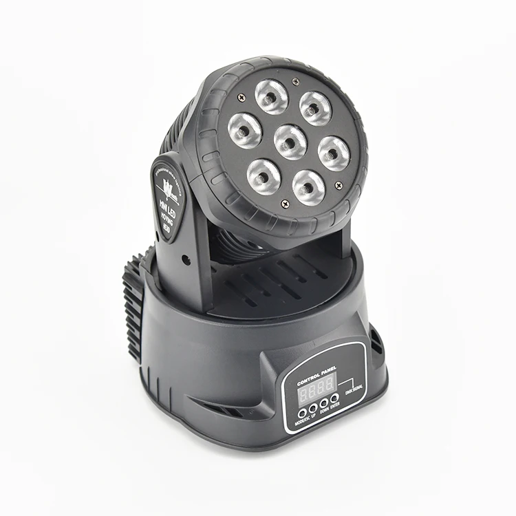 
DJ Disco stage light 7PCS 10W rgbw 4 in 1 mini black housing LED wash for dance hall 