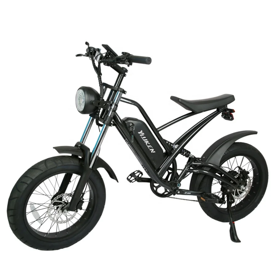 48V 500w 750w 1000w Power China Cheap Full Suspension Retro Vintage E Circle Ebike Dirt Mountain Fat Tire Bicycle Electric Bike