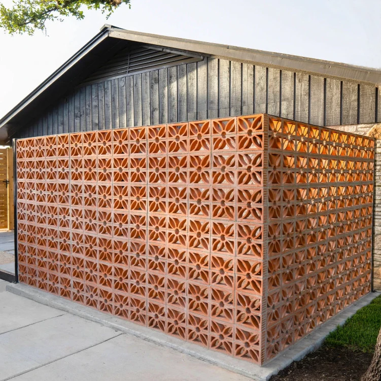 Распродажа красная огненная Терракотовая плитка строительные блоки для дома декоративные кирпичи садовой стены