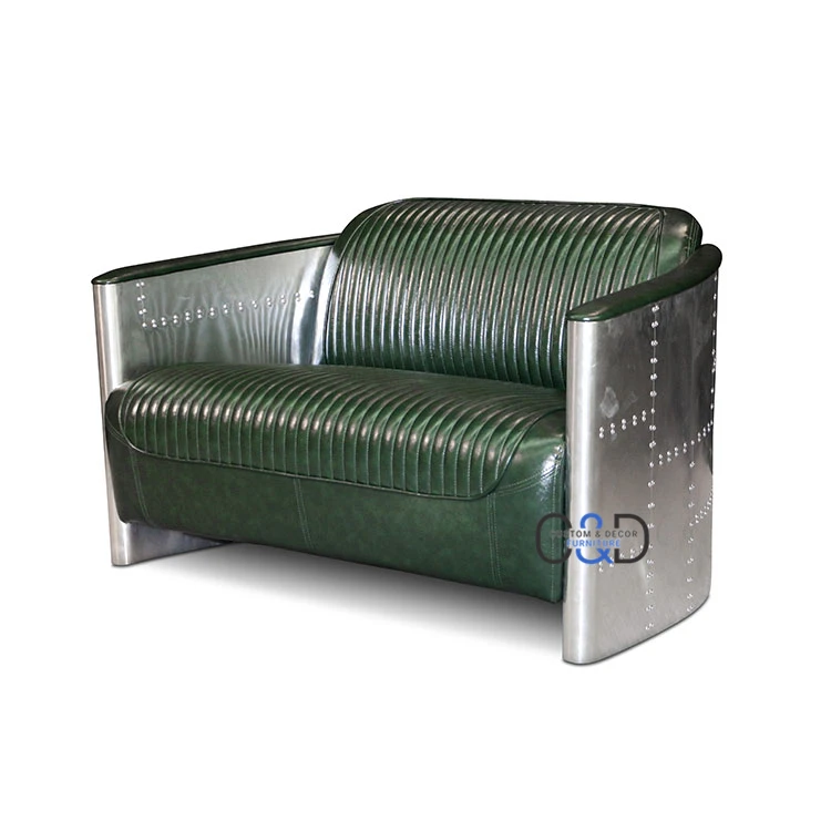 
vintage aluminum tomcat aviation chair brown leather armchair black leather 