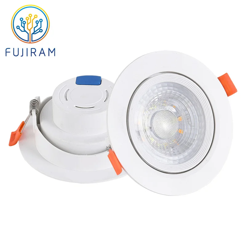 7W Ressesed Ceiling Deep Hole Downlight Raw Material Skd Led Down Light