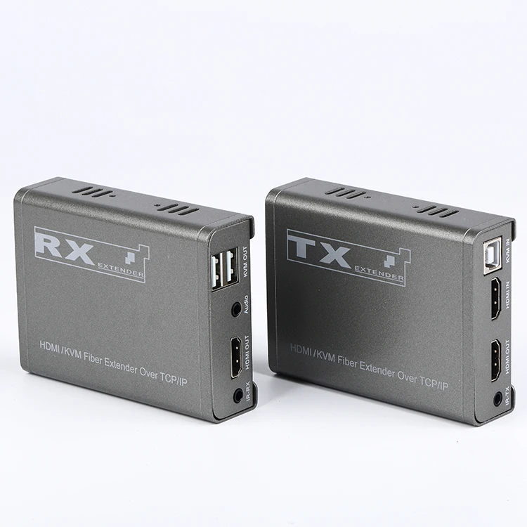 One TX to More RX  20KM single video and audio Fiber Extender Support over TCP/IP