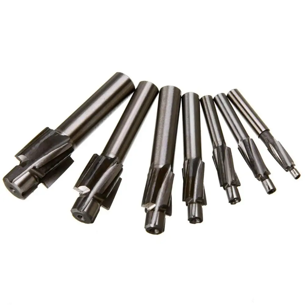 Counterbore Milling Cutter High Speed Steel Pilot Slotting Tool End Mill Slot Drill Bit Set M3-M12
