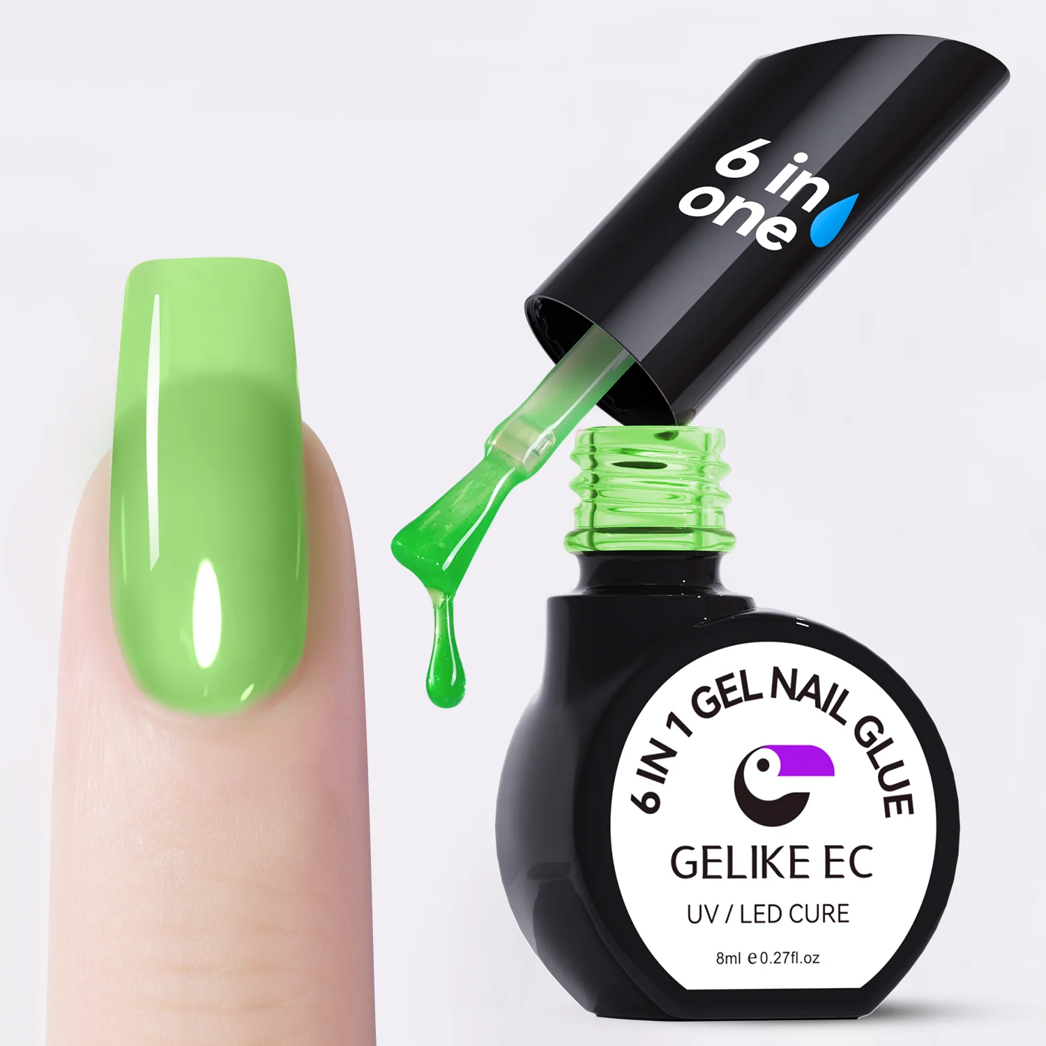 Nail Tips Glue Gel Multifunction Easy Widely Used Nail Gel Glue Base Coat Diamond Stick Glue
