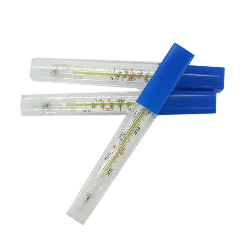 Clinical glass mercury thermometer big size