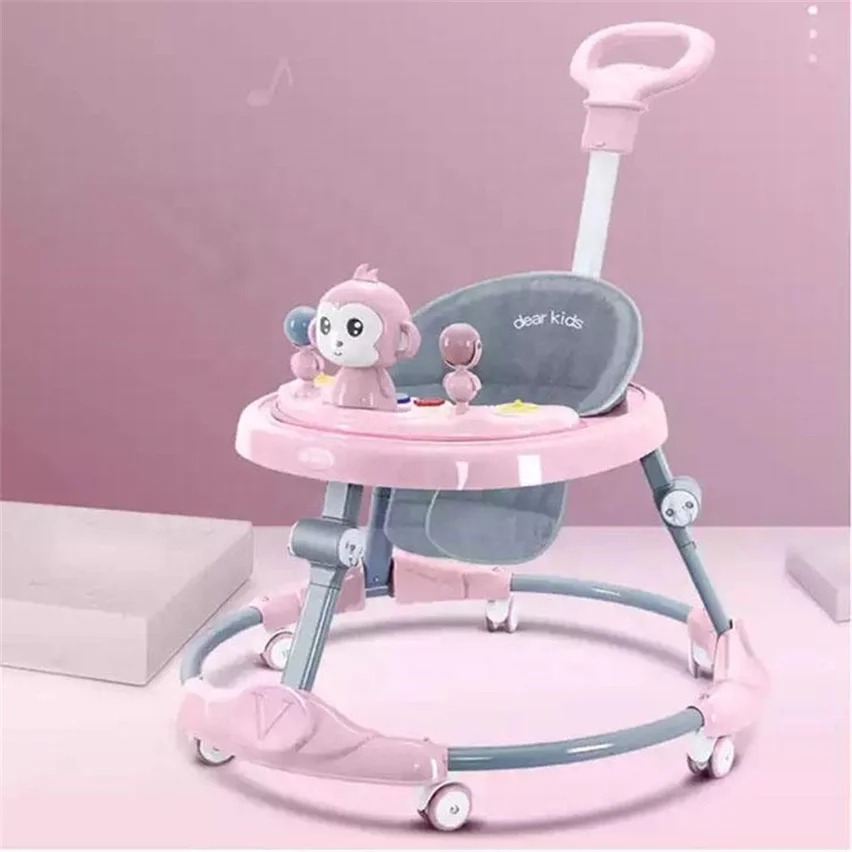 Children products gifts baby walkers for toddlers baby push walker 4 in 1 with wheels and seat baby activity walker