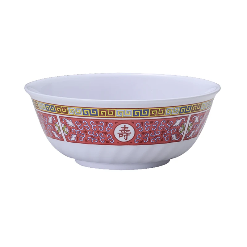 Custom Logo Ramen Soup Pho Udon Asian Noodles Plastic Ramen Bowl Set