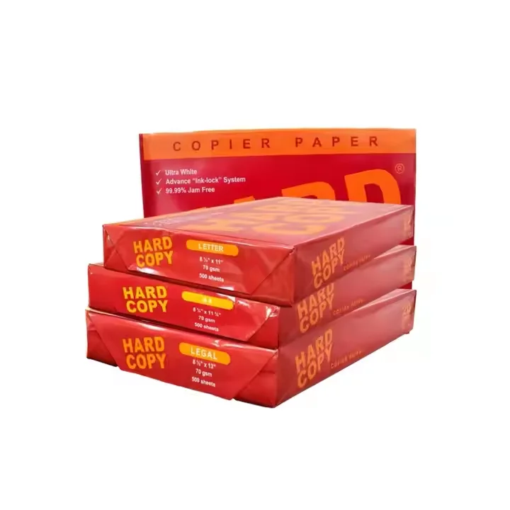 A4 Paper Premium Quality Color 70gsm 75gsm 80gsm A4 Hard Copy Bond Paper Draft Double White Printer Office paper