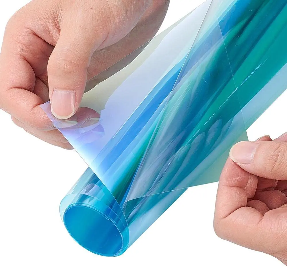 High Quality Self-adhesive Anti-UV Blue To Purple Chameleon Decorative Window Film 2 Mil Car Solar Glass Tint Film