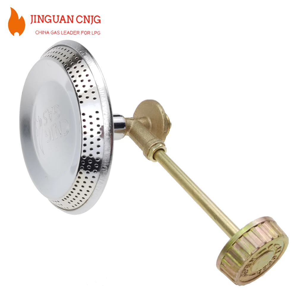 CNJG Manufacturer supply Gas Burner Stainless Steel Single Burner Gas Stove low price small LPG burner with valve