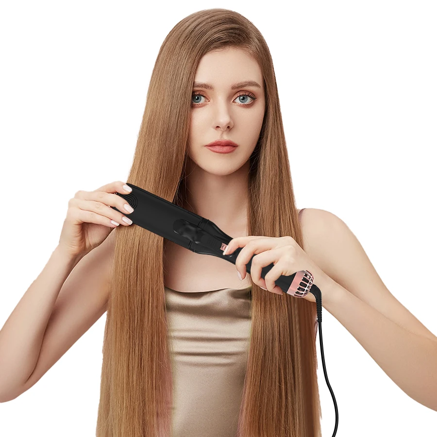 Five Plus 220V Negative Ion Hair Air Strait Straightening Super High Speed Professional Salon Hair Dryer Blow Straightener Brush