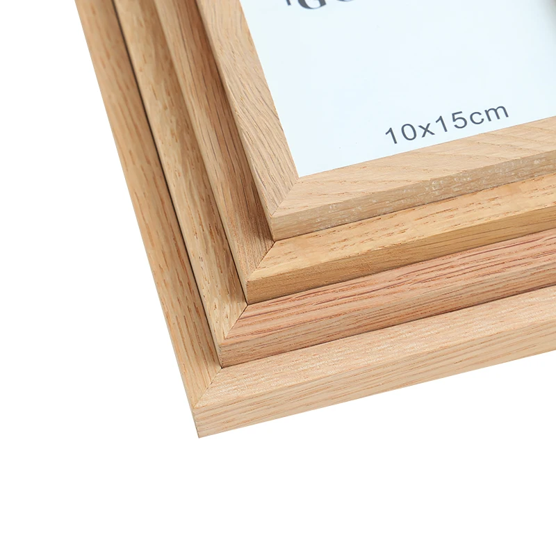 Simple Modern Picture Photo Frame Custom Size A2 A3 A4 A5 Oak Picture Frames