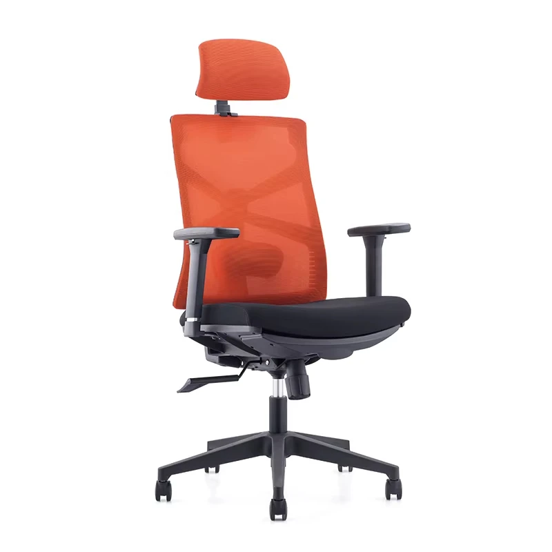 New Colorful Nylon Mesh Chair Office Chair with Silent Wheel Rotating Chair with footrest