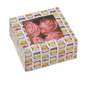 Custom  folding carton with handle recycle paper gift box with window