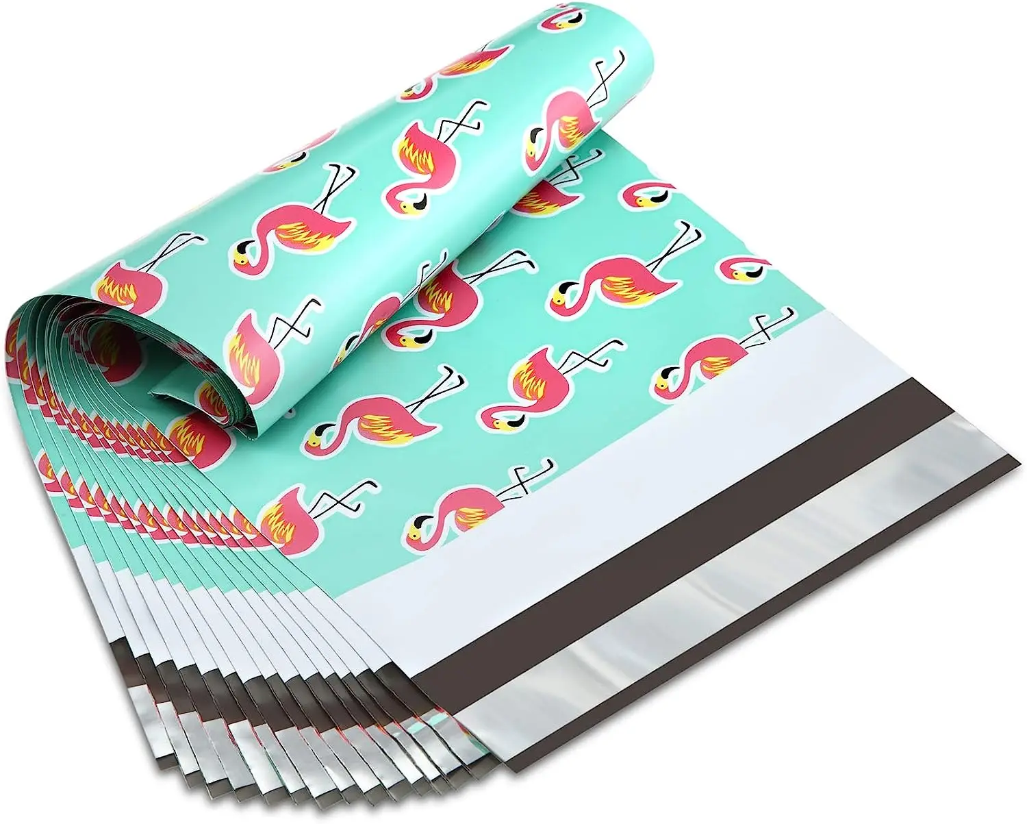 PBAT PLA  Corns Biodegradable Custom Polymailer 10x13 Courier Plastic Shipping Envelope Bags Compostable Wholesale Teal Mailer