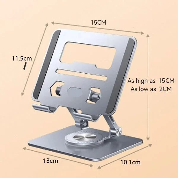 Promotional Gift Ventilated Laptop Ipad Riser 360 Rotating Compatible Desktop Metal Computer Stand Holder