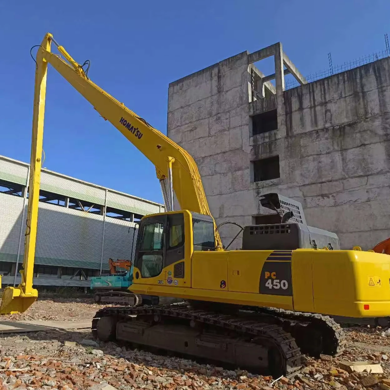 Оригинальный японский 45-тонный 2022 EPA высококачественный экскаватор komatsu pc450-8 с длинным рычагом для продажи