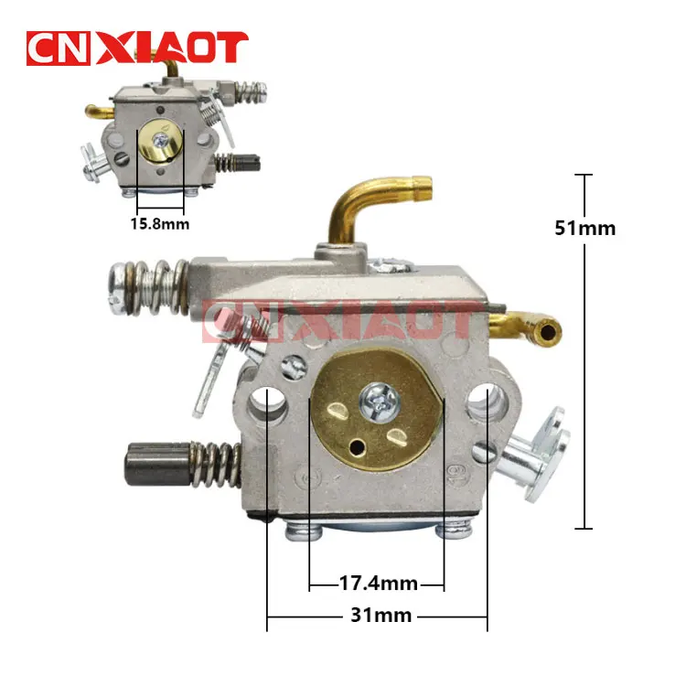 Wholesale of New 4500 5200 5800 Gasoline Saw Carburetor Double Copper Tube Chain Saw Carburetor