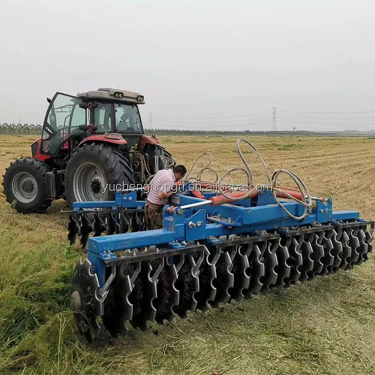 4.5m hydraulic offset fold heavy duty disc harrow for tractor