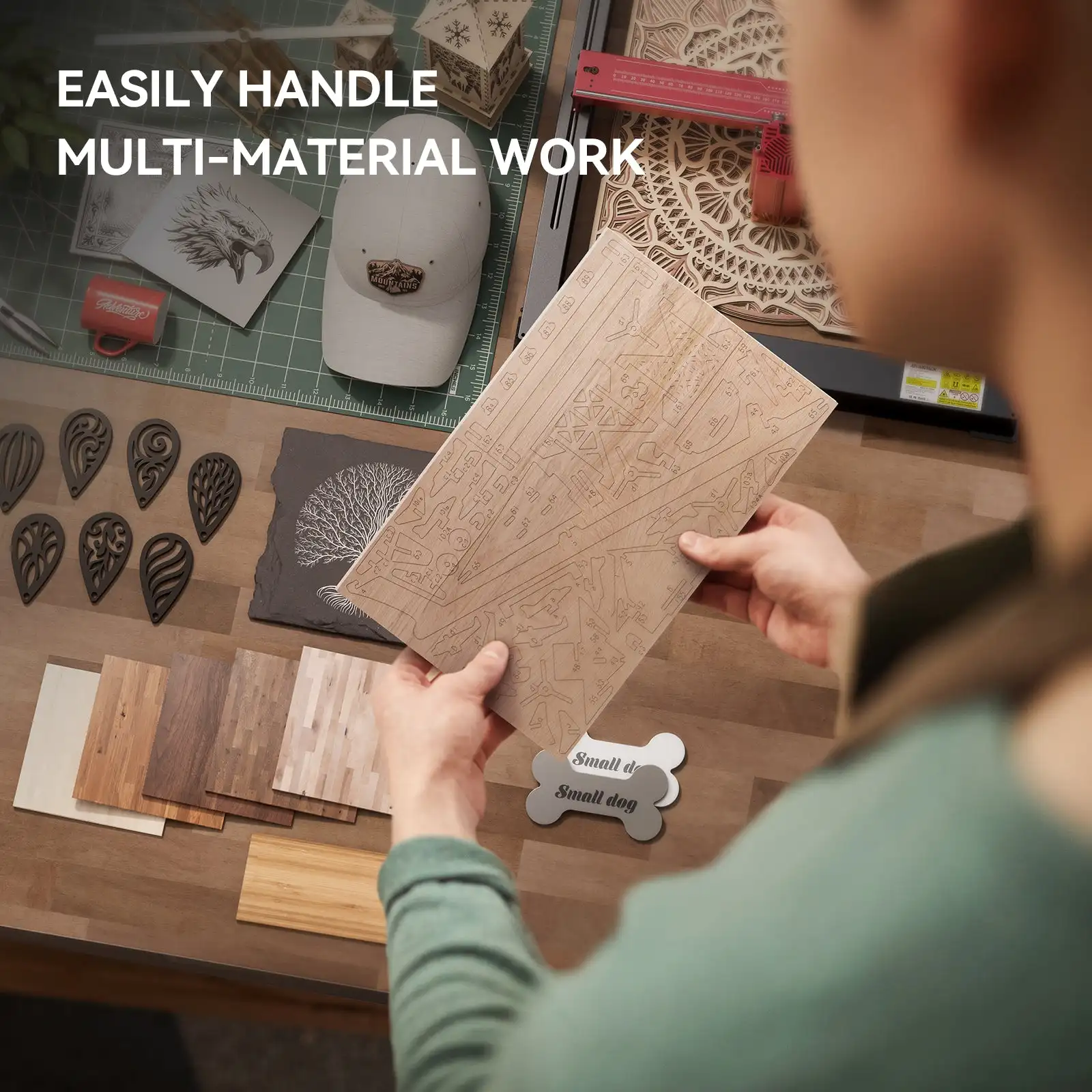 New Design Atomstack X24 Pro A24 PRO 120W All-in-one 2nd Generation Laser Engraver One-Piece Frame Engraving Cutting Machines