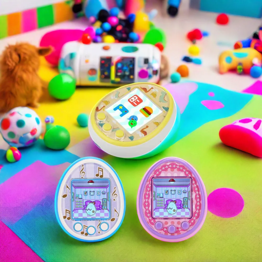 OK-550 Electronic Pets Toys-Nostalgic One Virtual Cyber Pet with Digital Color Screen Interactive Tamagotchi E-Pet