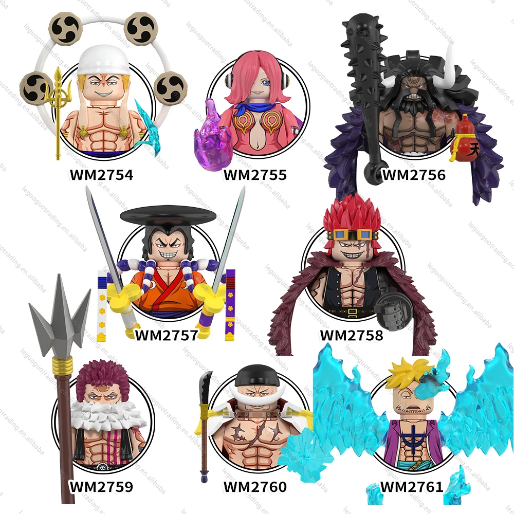 LEGUOGUO Anime Luffy Ace Boa Hancock Sanji juguetes mini toys building blocks sets Toys for kids WM6187-WM6190