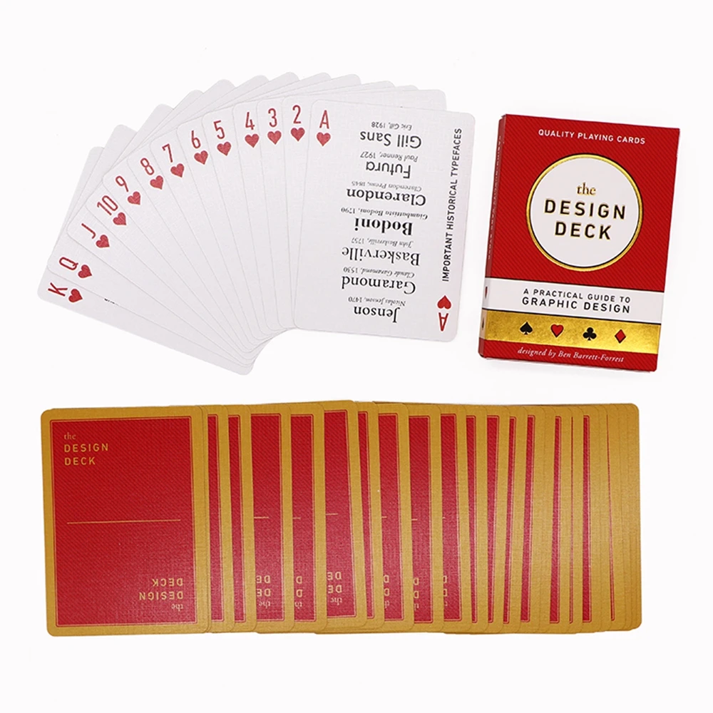 Printing 63Mm*88Mm Paper Premium Quality French Customise Game Playing Cards With Logo