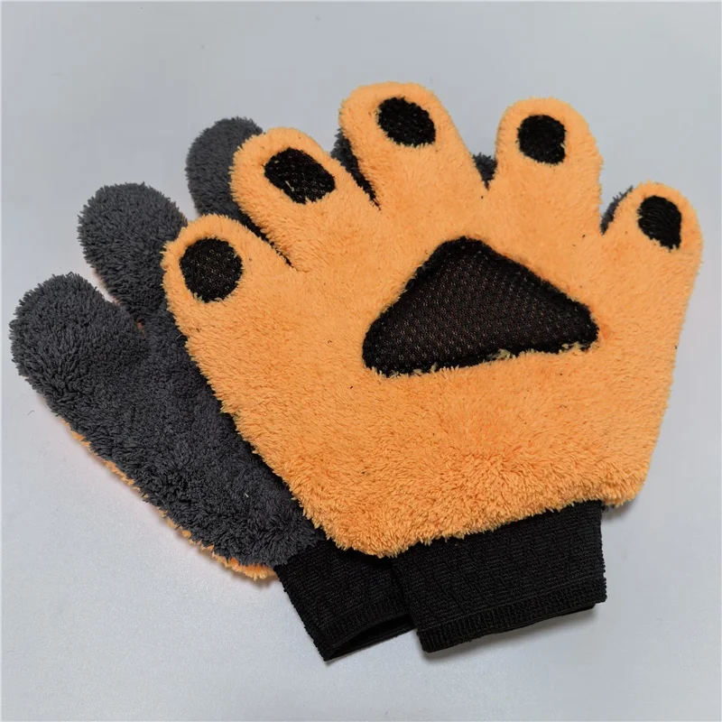 SHODA Hot Selling Premium Chenille Microfiber Car Wash Glove Microfiber Car Sponge Car Cleaning Wash Kit