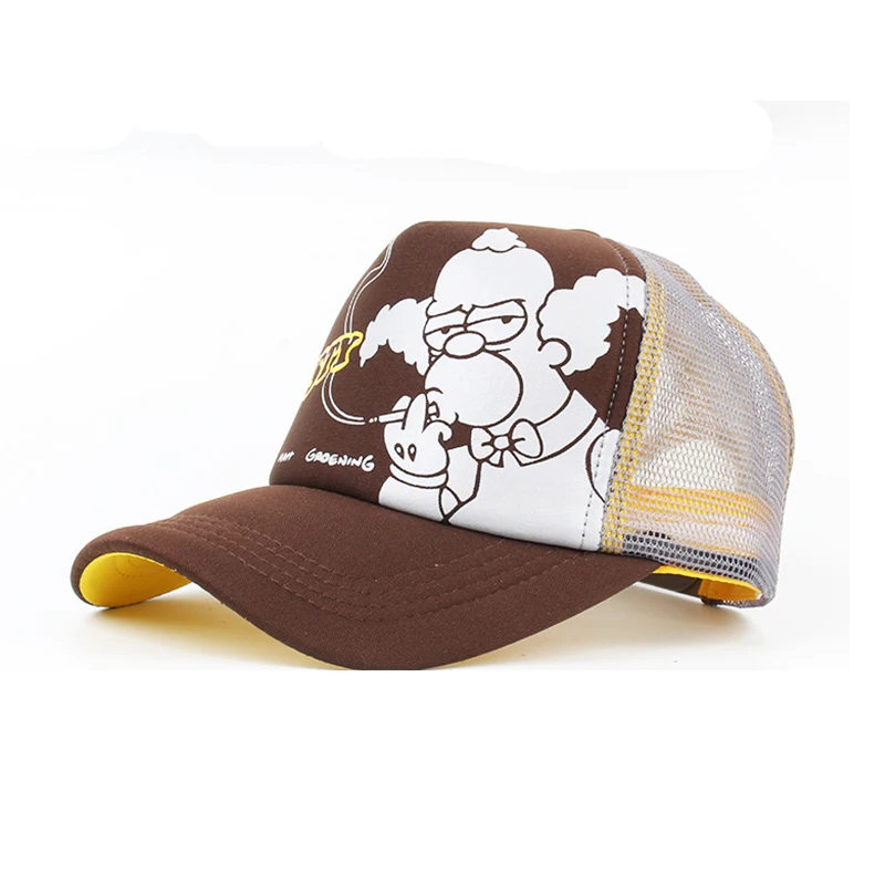 polyester foam caps full printing character hat cartoon trucker caps