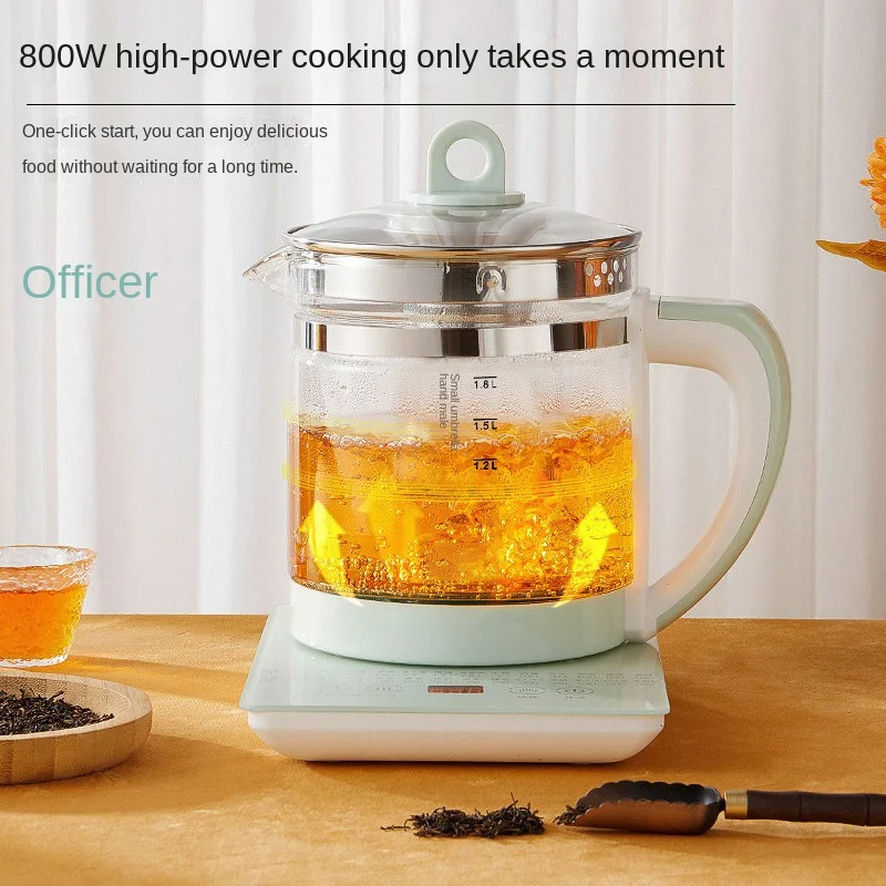 1.8L high borosilicate glass health pot electric kettle household multi-functional decocted medicine pot boiling tea health pot