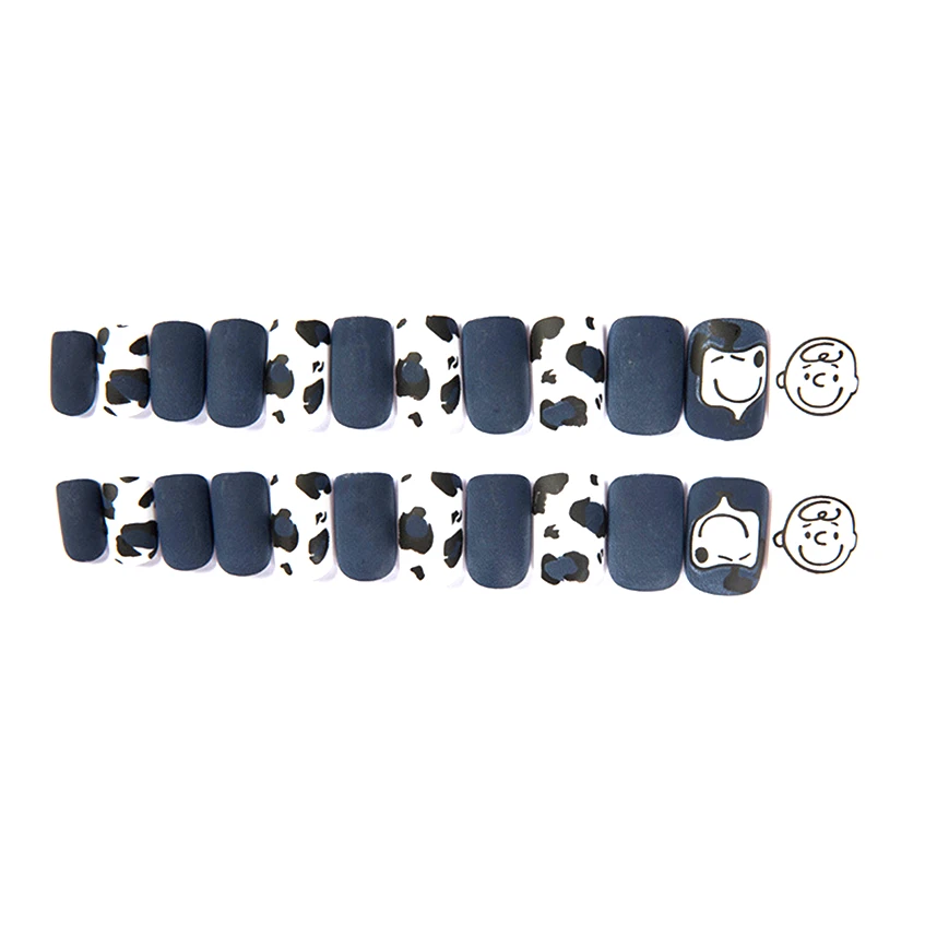 Solid false nails Artificial Acrylic Nails Coffin Clear Full Cover Ballerina Artificial False Nail Tips 24pcs Finger Package