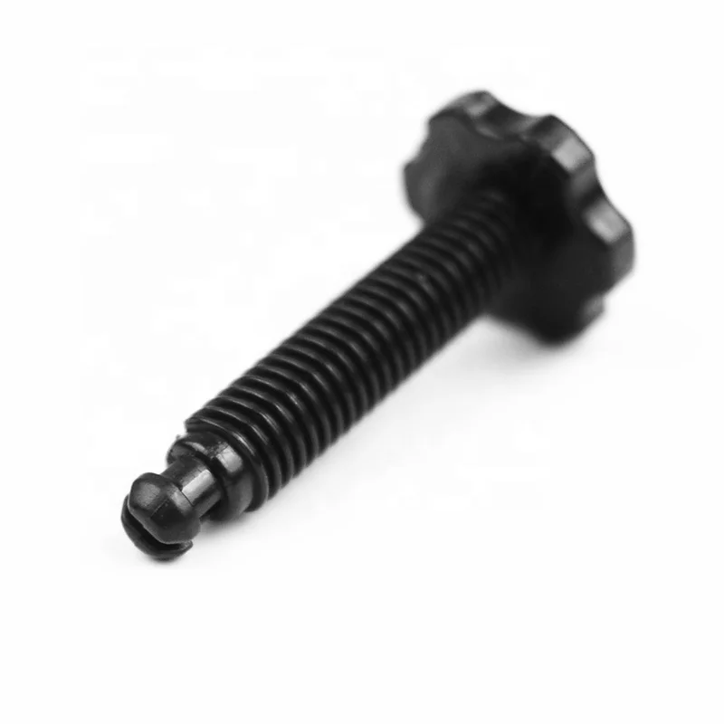 Customized ABS PP PVC POM PA6 Nylon material Injection Parts Plastic Screw Household plastic screw