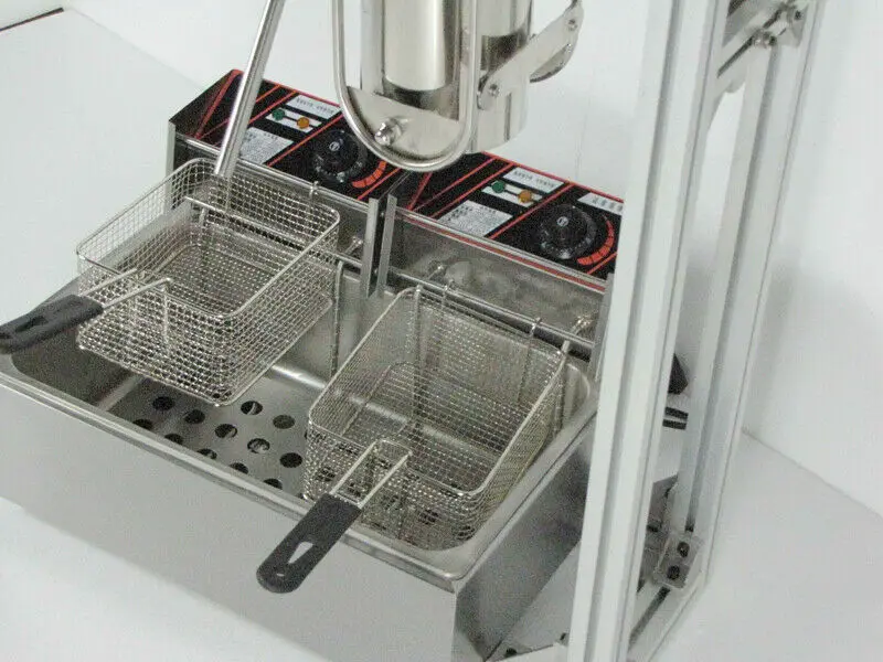 5 molds churros maker making machine with 12 L fryer electric