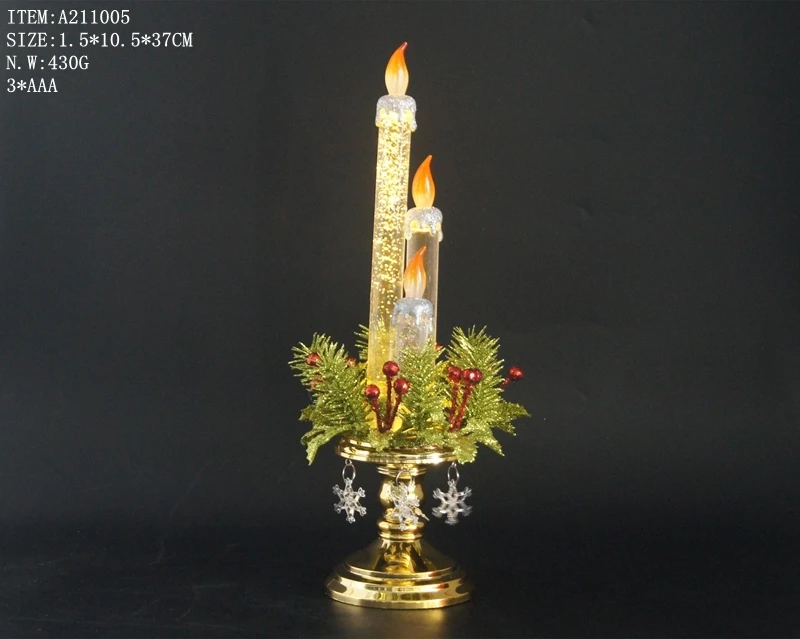2024 Christmas candle lamp light Battery supply flameless led candles with moving flame
