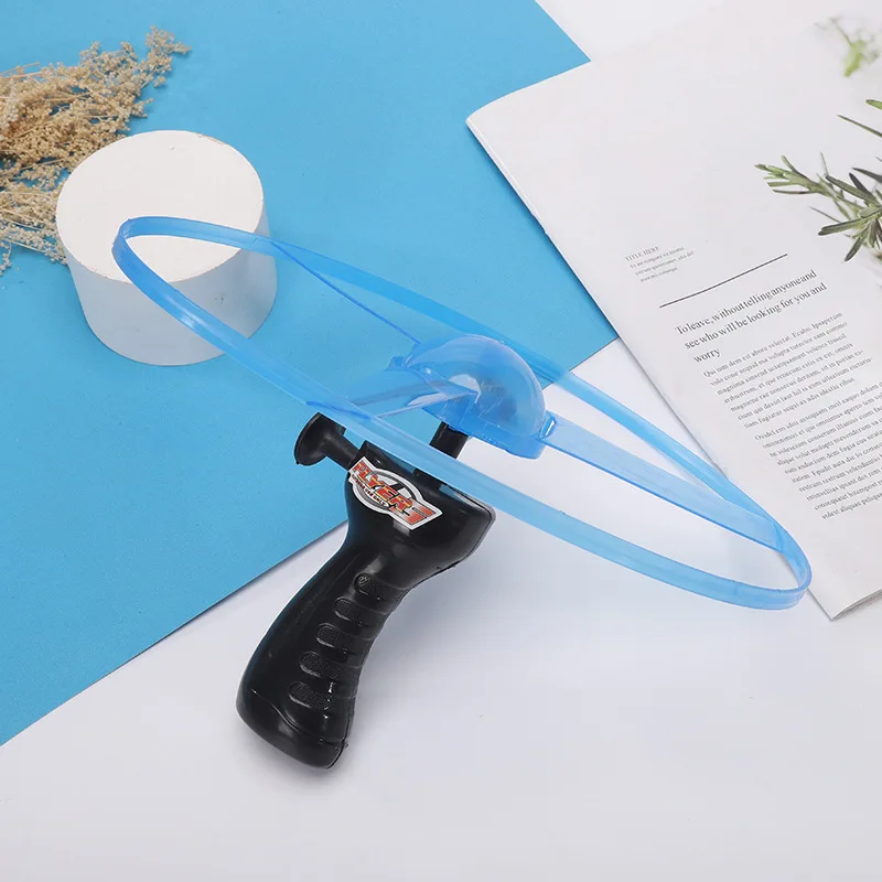 Wholesale Outdoor Children Plastic Pull String Stay Wire Led Flashing Light Up Flying Saucer Disc Toy