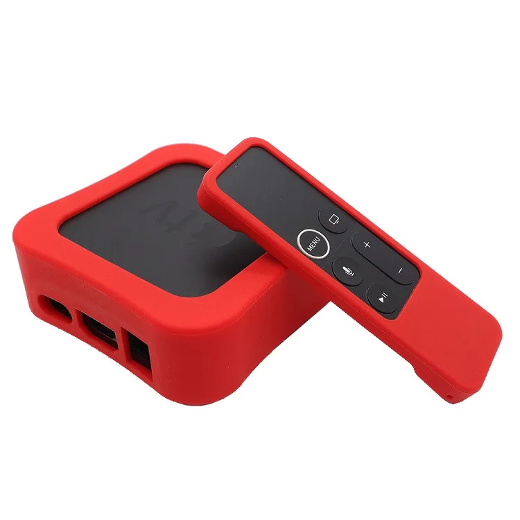 
 Силиконовый удаленный чехол для Apple TV 4/4K 2021 с защитным чехлом HD6, телеприставка для телевизора Apple  