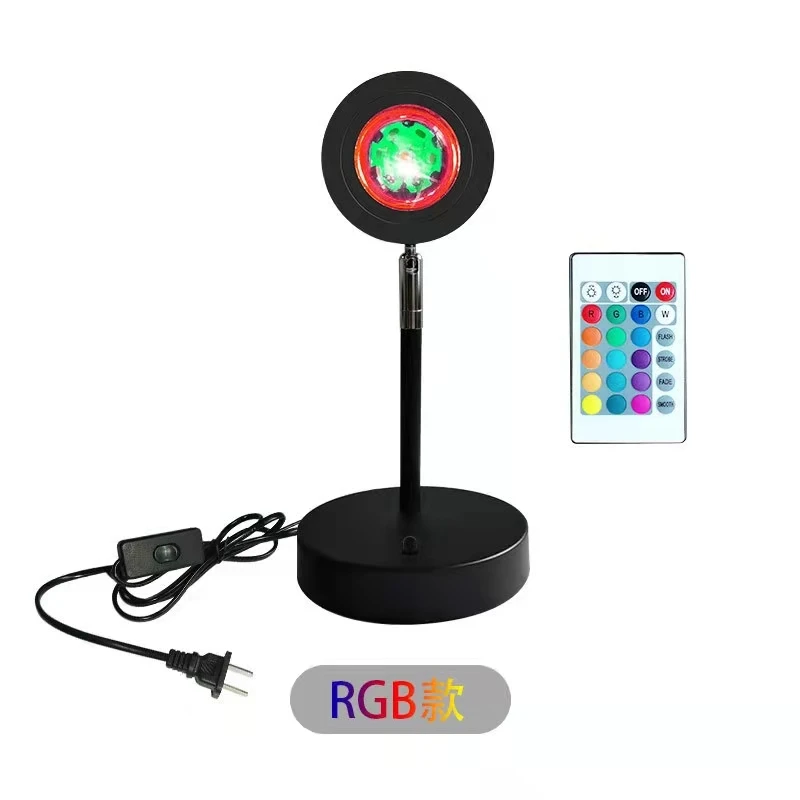 
DATON 180 degree lamp sunset led Remote Halo led night projection table lamp sunset USB projector lamp sunset Drop shipping 