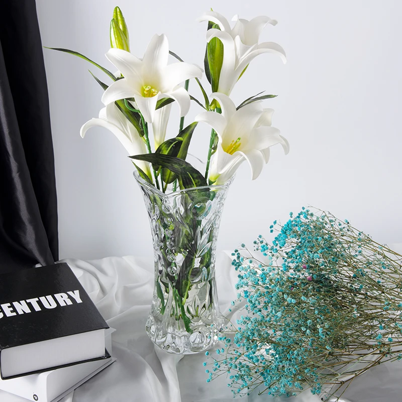 Tall Big Round Glass Vase For Glass Vases Wedding Centerpiece Clear