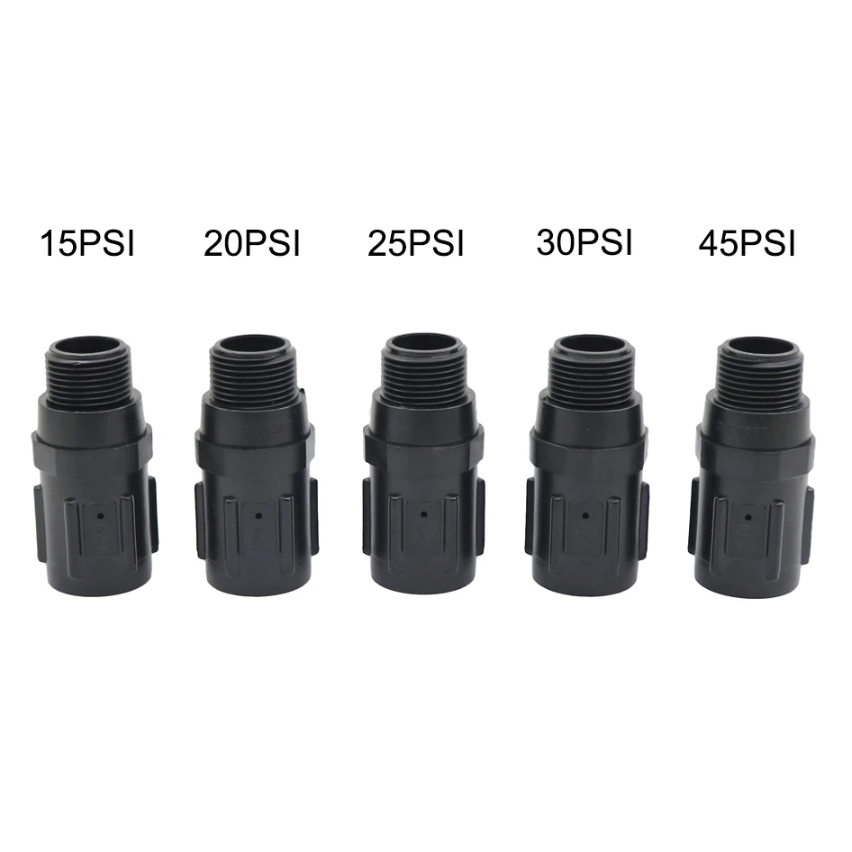 3/4' Female thread pressure regulator in drip irrigation system