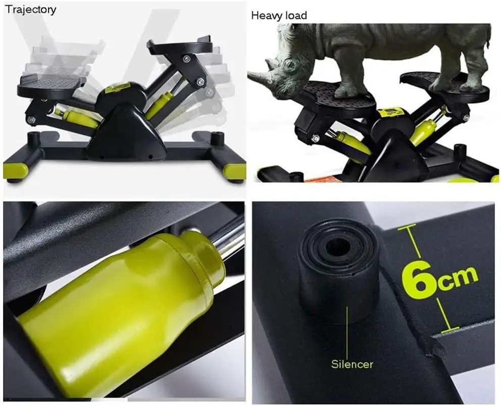 Mini Stair Trademills Aerobic Fitness Stair Stepper Climber Bike Mini Exercise Stepper With Resistance Bands