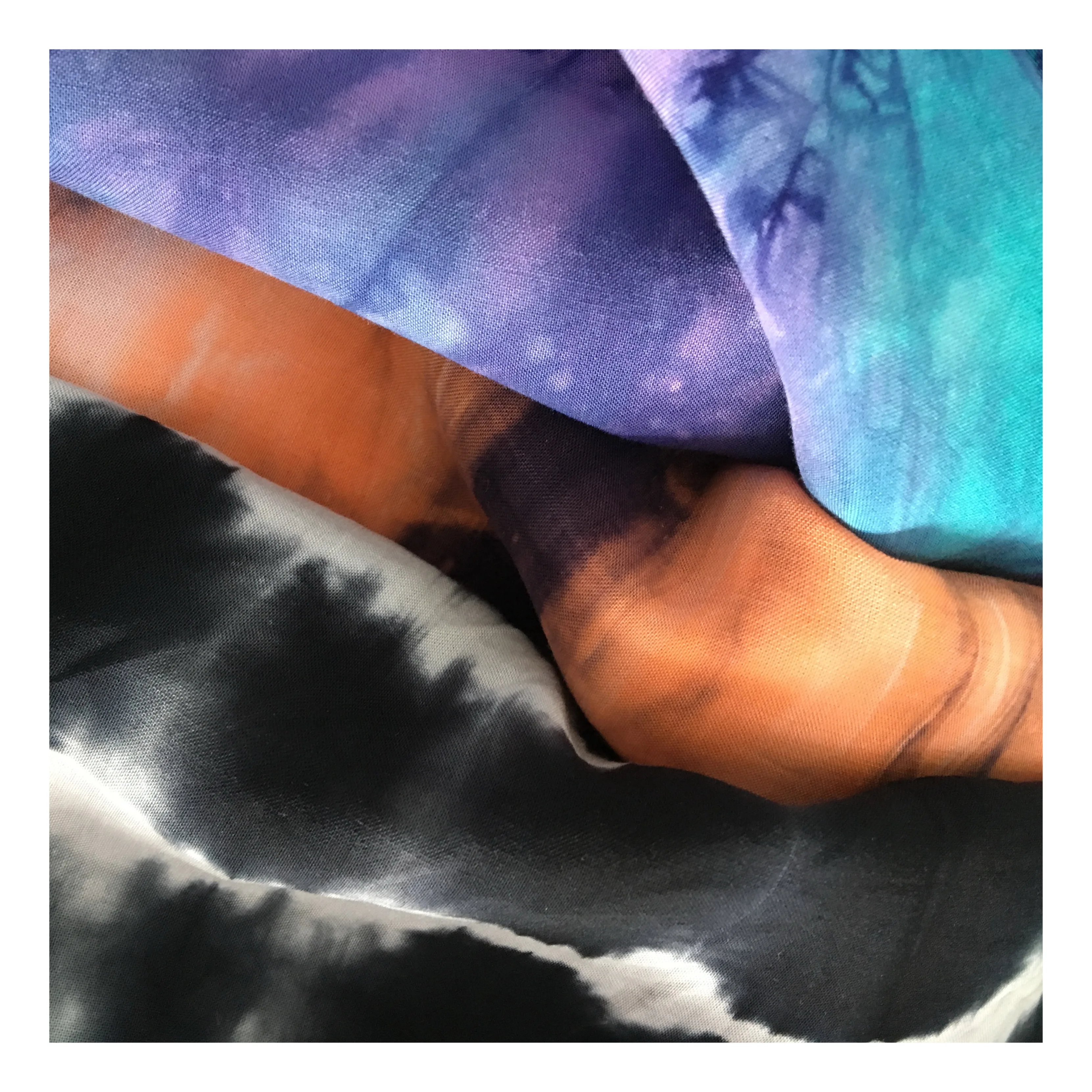 100% искусственный шелк, материал ХЛОПОК и шелк, шифон тай-дай ткань