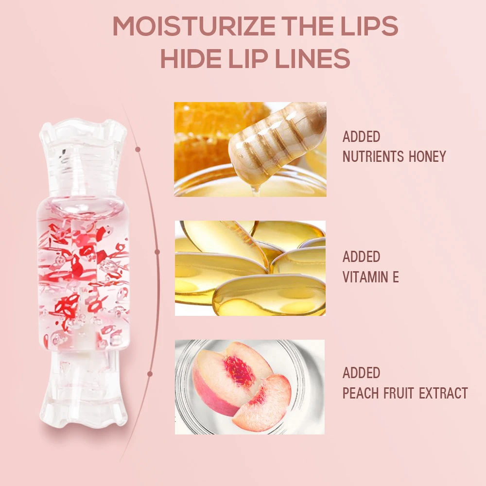 Custom cute candy organic vegan clear lipgloss private label essential lip oil oem rts vitamin transparent lip gloss for kids