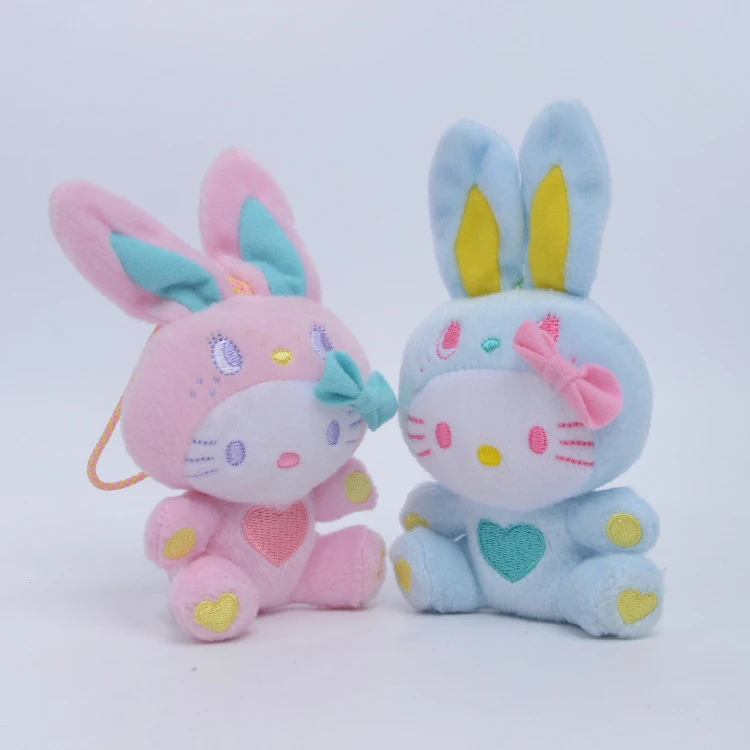 stuffed animal white rabbit keychain bulk cheap baby cheap custom soft toy mini bunny keyring clasp plush toys for promotion