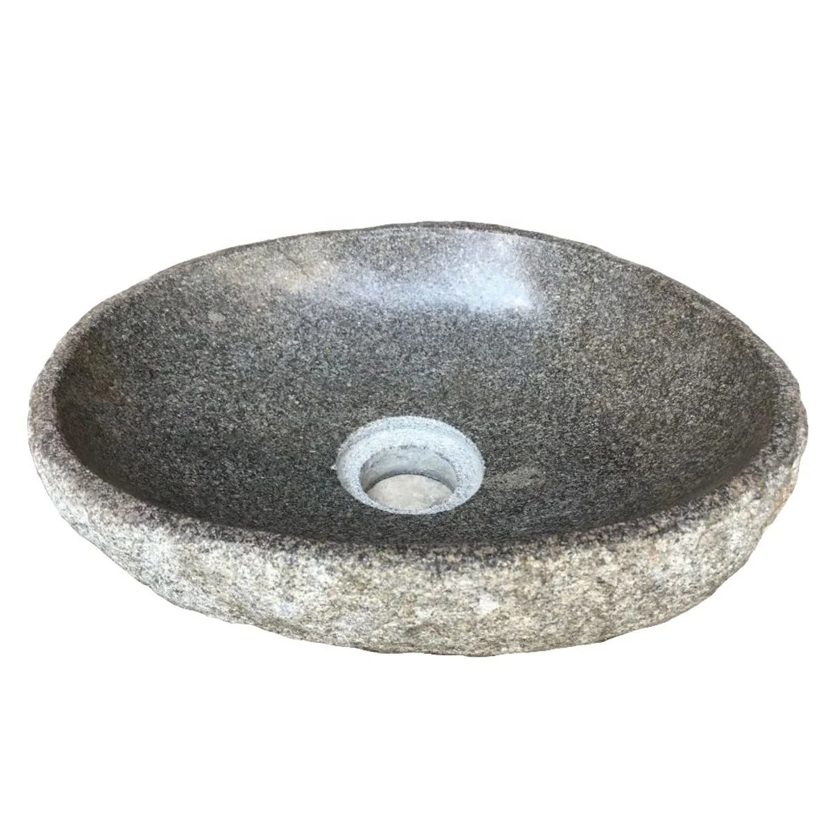 Pancanaka Natural Stone Vessel Sink Amazing & Beautifully hand crafted from 1 solid river stone