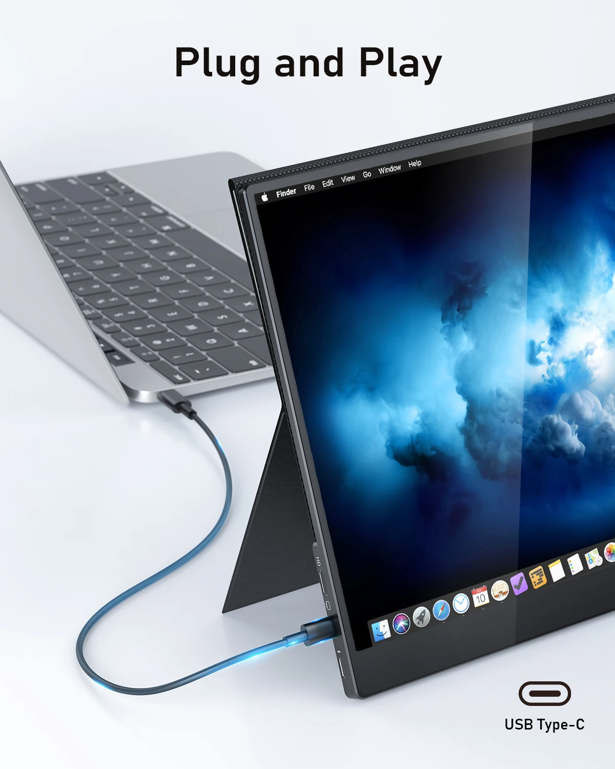 Arzopa Oled dual Portable laptop screen Monitor touchscreen 4k ultra hd 14.0 17.3 usd c display portable monitor