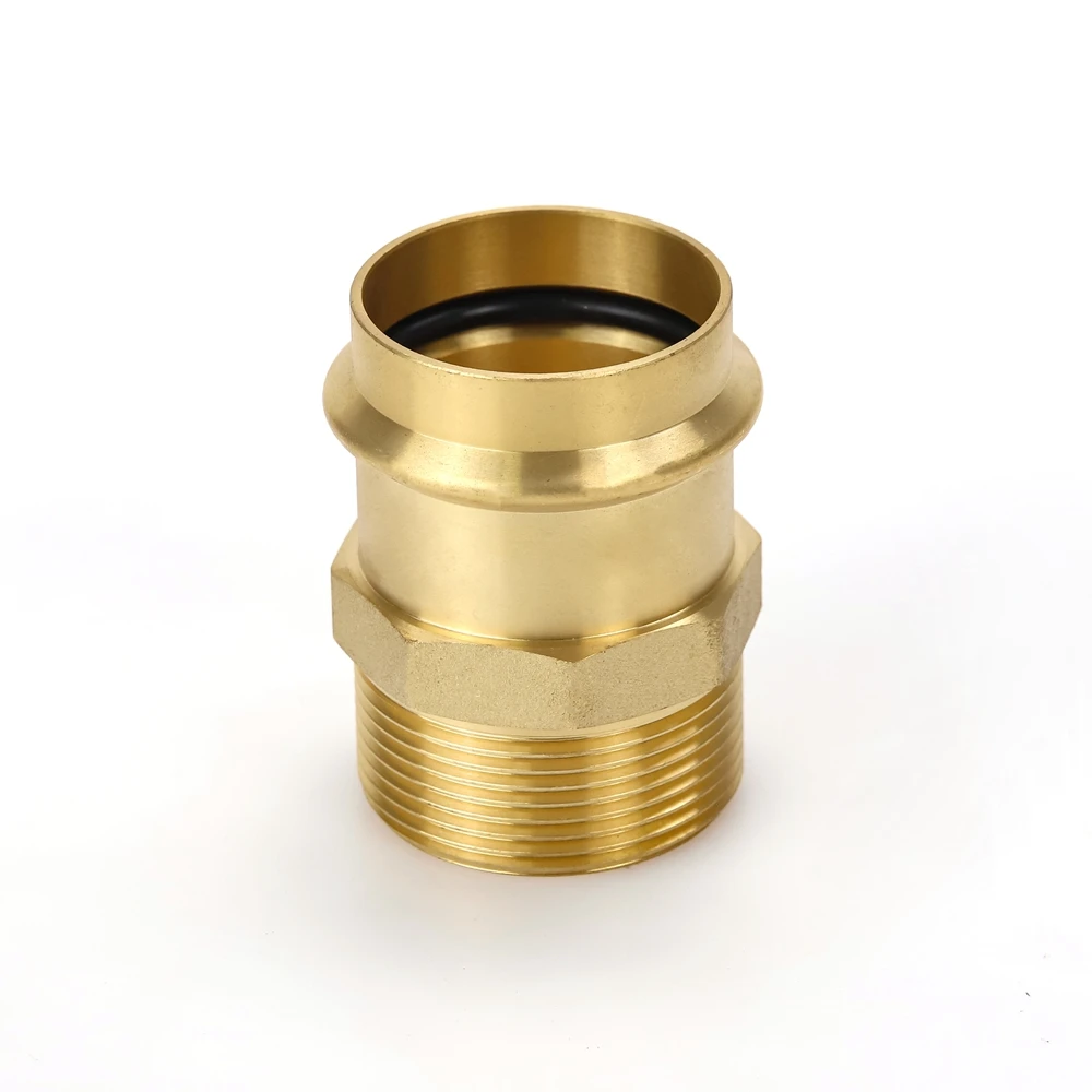 EN Standard China OEM factory brass press series pipe fittings for piping and ventilation