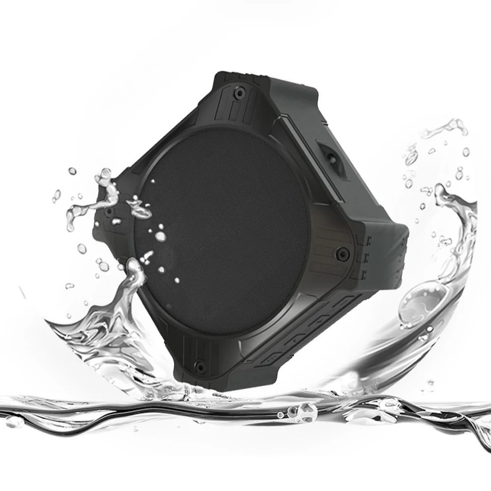 Водонепроницаемая портативная беспроводная bluetooth-колонка с солнечной зарядкой мини-вход aux bt НЧ-динамик для домашнего кинотеатра душа уличная коробка сабвуфер